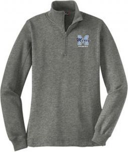 Sport-Tek Ladies 1/4-Zip Sweatshirt, Vintage Heather